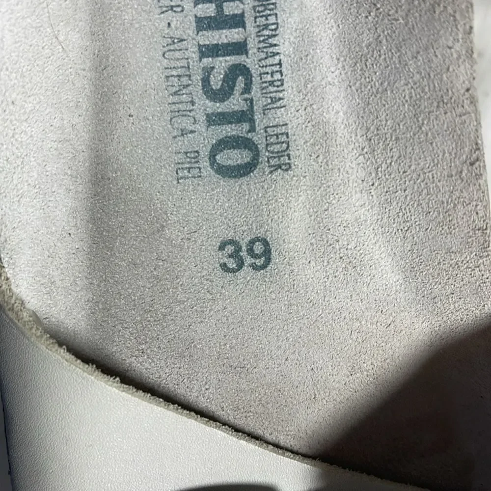 Mephisto White Slides‎ Sz 39/ US 9